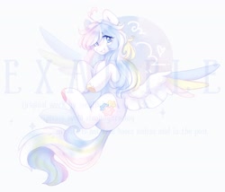 Size: 2800x2400 | Tagged: safe, artist:cofiiclouds, oc, oc only, pegasus, pony, high res, simple background, solo, watermark, white background