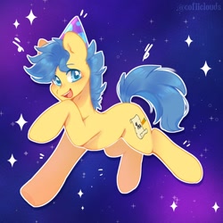 Size: 1600x1600 | Tagged: safe, artist:cofiiclouds, oc, oc only, earth pony, pony, gradient background, solo