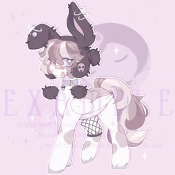 Size: 2200x2200 | Tagged: safe, artist:cofiiclouds, oc, oc only, oc:kuromi, earth pony, pony, high res, simple background, solo