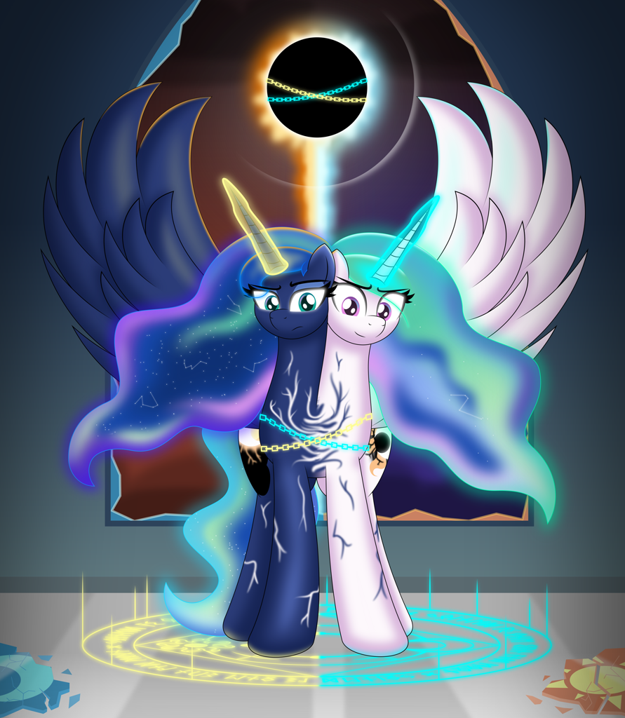 138401 - safe, princess celestia, princess luna, twilight sparkle, alicorn,  kyurem, pony, reshiram, unicorn, zekrom, g4, cloud, equal sign, ethereal  mane, female, legendary pokémon, lying on a cloud, mare, pokémon, pokémon  black