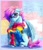 Size: 1051x1226 | Tagged: safe, artist:thatonegib, derpibooru exclusive, oc, oc only, pegasus, pony, clothes, commission, glasses, hoodie, looking at you, pansexual pride flag, pride, pride flag, raised hoof, smiling, solo, transgender pride flag, unshorn fetlocks, ych result