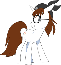 Size: 1024x1085 | Tagged: safe, artist:chandelurres, oc, pony, unicorn, glasses, ninja, simple background, solo, transparent background