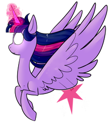 Size: 1024x1132 | Tagged: safe, artist:chandelurres, twilight sparkle, alicorn, pony, g4, female, magic, mare, simple background, solo, spread wings, transparent background, twilight sparkle (alicorn), wings