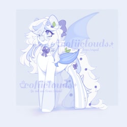 Size: 2000x2000 | Tagged: safe, artist:cofiiclouds, oc, oc only, bat pony, pony, high res, solo