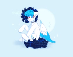 Size: 2449x1924 | Tagged: safe, artist:cofiiclouds, oc, oc only, pegasus, pony, simple background, solo