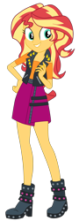 Size: 1900x5307 | Tagged: safe, artist:gmaplay, sunset shimmer, human, equestria girls, g4, my little pony equestria girls: better together, adorkable, cute, dork, female, shimmerbetes, simple background, solo, transparent background