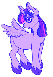 Size: 1500x2165 | Tagged: safe, artist:funfish1000, twilight sparkle, alicorn, pony, g4, female, simple background, solo, transparent background, twilight sparkle (alicorn), wide eyes