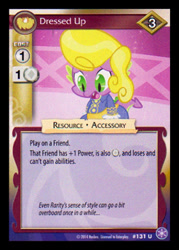 Size: 344x480 | Tagged: safe, enterplay, spike, dragon, g4, my little pony collectible card game, the crystal games, the ticket master, ccg, clothes, merchandise, solo, wig