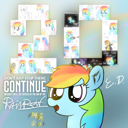 Size: 1080x1080 | Tagged: safe, artist:everydaydashie, rainbow dash, pegasus, pony, g4, atg 2022, female, newbie artist training grounds, solo