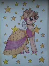 Size: 720x960 | Tagged: safe, artist:dexterisse, oc, oc only, oc:chase, clothes, dress, solo, traditional art