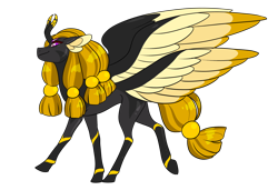 Size: 1280x876 | Tagged: safe, artist:animalstamp, oc, pony, unicorn, four wings, multiple wings, solo, wings