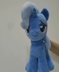 Size: 1170x1440 | Tagged: safe, artist:symbiotestudios, trixie, pony, unicorn, g4, female, horn, i can't believe it's not nekokevin, irl, mare, photo, plushie, smiling, solo