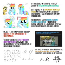 Size: 1080x1080 | Tagged: safe, artist:everydaydashie, rainbow dash, pegasus, pony, g4, atg 2022, female, improvement, newbie artist training grounds, simple background, white background