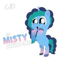 Size: 1680x1680 | Tagged: safe, artist:everydaydashie, misty brightdawn, pony, unicorn, g5, bipedal, cute, female, simple background, solo, transparent background