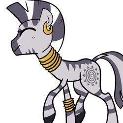 Size: 1024x1024 | Tagged: safe, artist:chandelurres, zecora, zebra, g4, female, simple background, solo, transparent background