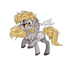 Size: 1200x1000 | Tagged: safe, artist:butt0ns2010, derpy hooves, pegasus, pony, g4, cute, derpabetes, female, open mouth, simple background, solo, white background