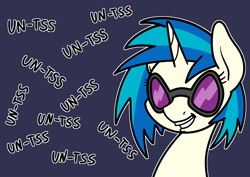 Size: 2048x1448 | Tagged: safe, artist:ewoudcponies, dj pon-3, vinyl scratch, pony, unicorn, g4, bust, female, simple background, solo