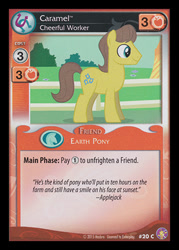 Size: 344x480 | Tagged: safe, enterplay, caramel, earth pony, pony, absolute discord, g4, my little pony collectible card game, the best night ever, ccg, male, merchandise, solo, stallion