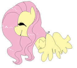 Size: 712x628 | Tagged: safe, artist:chandelurres, fluttershy, pegasus, pony, g4, female, mare, simple background, solo
