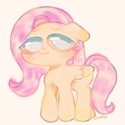 Size: 2048x2048 | Tagged: safe, artist:cfudgy, fluttershy, pegasus, pony, g4, female, high res, simple background, solo