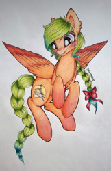Size: 1024x1580 | Tagged: safe, artist:dexterisse, oc, oc only, oc:passiflora, pegasus, pony, female, mare, pegasus oc, simple background, solo, traditional art, white background