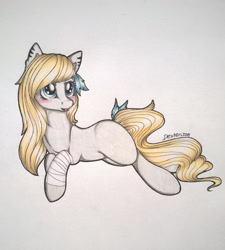 Size: 1024x1136 | Tagged: safe, artist:dexterisse, oc, oc only, earth pony, pony, earth pony oc, female, mare, simple background, solo, traditional art, white background