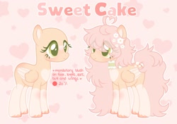 Size: 2200x1549 | Tagged: safe, artist:dreamyveon_, oc, oc only, oc:sweet cake, pegasus, pony, solo