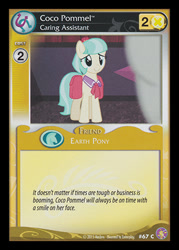 Size: 344x480 | Tagged: safe, enterplay, coco pommel, absolute discord, g4, my little pony collectible card game, rarity takes manehattan, ccg, merchandise, solo focus