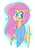 Size: 805x1163 | Tagged: safe, artist:chandelurres, fluttershy, pegasus, anthro, g4, clothes, female, shirt, simple background, transparent background