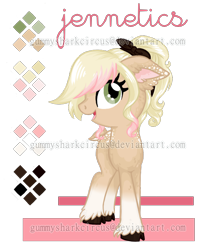 Size: 800x950 | Tagged: safe, artist:gummysharkcircus, oc, oc only, oc:jennetics, earth pony, pony, earth pony oc, female, mare, reference sheet, simple background, solo, transparent background