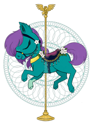 Size: 800x1000 | Tagged: safe, artist:gummysharkcircus, oc, oc only, oc:morning glory, carousel, female, mare, simple background, solo, transparent background