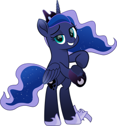 Size: 8906x9592 | Tagged: safe, artist:php178, derpibooru exclusive, part of a set, princess luna, alicorn, pony, derpibooru, series:apri(luna) fools!, g4, .svg available, absurd resolution, april fools, april fools 2023, bedroom eyes, bipedal, blue eyes, blue mane, blue tail, clothes, colored pupils, crown, cyan eyes, ethereal mane, ethereal tail, female, flowing mane, flowing tail, folded wings, holding, hoof heart, horn, inkscape, jewelry, lidded eyes, long horn, long mane, long tail, looking at you, mare, meta, missing accessory, moon, movie accurate, part of a series, peytral, regalia, shoes, shoes off, simple background, smiling, smiling at you, solo, standing, svg, tail, teal eyes, transparent background, underhoof, vector, wings