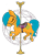 Size: 800x1000 | Tagged: safe, artist:gummysharkcircus, oc, oc only, oc:sun stone, pony, carousel, eyes closed, saddle, simple background, solo, tack, transparent background