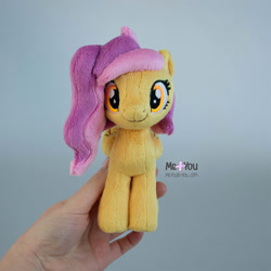 Size: 1600x1600 | Tagged: safe, artist:meplushyou, oc, oc only, pegasus, pony, commission, female, folded wings, happy, irl, mare, photo, plushie, smiling, standing, wings