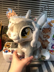 Size: 1078x1440 | Tagged: safe, artist:emberfallplush, oc, oc only, hybrid, mule, chibi, commission, female, irl, photo, plushie, solo