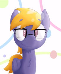 Size: 5000x6000 | Tagged: safe, artist:thederpyenthusiast, oc, oc only, pegasus, pony, glasses, lens flare, looking at you, male, pegasus oc, simple background, smiling, solo, stallion