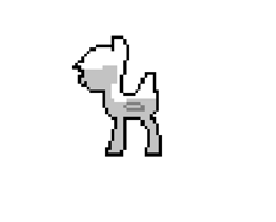 Size: 1000x802 | Tagged: artist needed, safe, oc, oc only, oc:droner, original species, plane pony, pony, looking to the left, minimalist, no eyes, pixel art, plane, side view, simple background, solo, white background