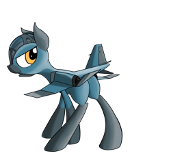 Size: 856x800 | Tagged: artist needed, safe, oc, oc only, unnamed oc, original species, plane pony, pony, butt, colt, f-4 phantom ii, foal, jet, jet fighter, jet plane, looking at you, looking back, looking back at you, male, plane, plot, pose, simple background, solo, transparent background