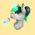 Size: 1993x2048 | Tagged: safe, artist:midnightmagic15, pony, unicorn, blushing, bubble tea, bust, glowing, glowing horn, horn, levitation, magic, portrait, simple background, smiling, solo, telekinesis, yellow background