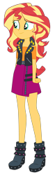 Size: 1900x5991 | Tagged: safe, artist:gmaplay, sunset shimmer, human, equestria girls, g4, my little pony equestria girls: better together, adorkable, cute, dork, female, shimmerbetes, simple background, solo, transparent background