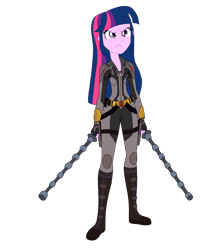 Size: 1024x1163 | Tagged: safe, artist:renthegodofhumor, twilight sparkle, human, equestria girls, g4, black widow (marvel), clothes, cosplay, costume, female, marvel, simple background, solo, transparent background