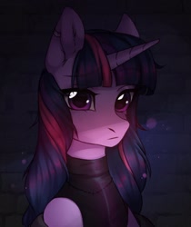 Size: 1818x2160 | Tagged: safe, artist:kaito_wivil, twilight sparkle, pony, unicorn, g4, bust, female, solo