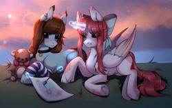 Size: 3189x2000 | Tagged: safe, artist:kaito_wivil, oc, oc only, alicorn, earth pony, pony, duo, high res