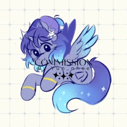 Size: 500x500 | Tagged: safe, artist:yun_nhee, oc, oc only, alicorn, pony, solo