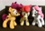 Size: 2048x1390 | Tagged: safe, artist:rtryart, apple bloom, scootaloo, sweetie belle, earth pony, pegasus, pony, unicorn, g4, apple bloom's bow, bow, cutie mark crusaders, female, filly, foal, hair bow, horn, irl, photo, plushie, smiling, spread wings, standing, trio, trio female, wings