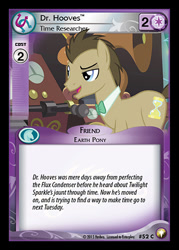 Size: 344x480 | Tagged: safe, enterplay, doctor whooves, time turner, earth pony, pony, equestrian odysseys, g4, my little pony collectible card game, slice of life (episode), ccg, male, merchandise, solo, stallion