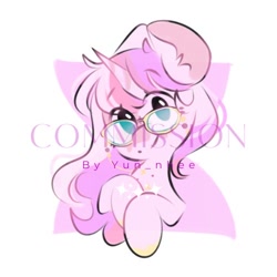 Size: 500x500 | Tagged: safe, artist:yun_nhee, oc, oc only, pony, unicorn, solo