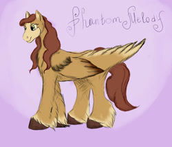 Size: 1280x1098 | Tagged: safe, artist:sallybatbridge, oc, oc:phantom melody, pegasus, pony, pegasus oc, solo