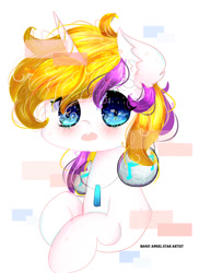 Size: 762x1049 | Tagged: safe, artist:magicangelstarartist, oc, oc only, pony, unicorn, bust, commission, jewelry, necklace, portrait, simple background, solo