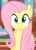 Size: 505x710 | Tagged: safe, screencap, fluttershy, pegasus, pony, g4, my little pony: friendship is magic, season 1, stare master, cropped, female, fluttershy's cottage, i've seen some shit, looking at you, mare, oh shi-!, solo, stare